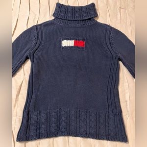 Tommy Hilfiger Logo Women’s Size Medium Turtleneck Knit Sweater
